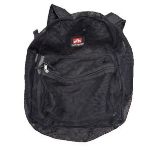Trailmaker Equipment Mesh Backpack – Black Sheer Bookbag